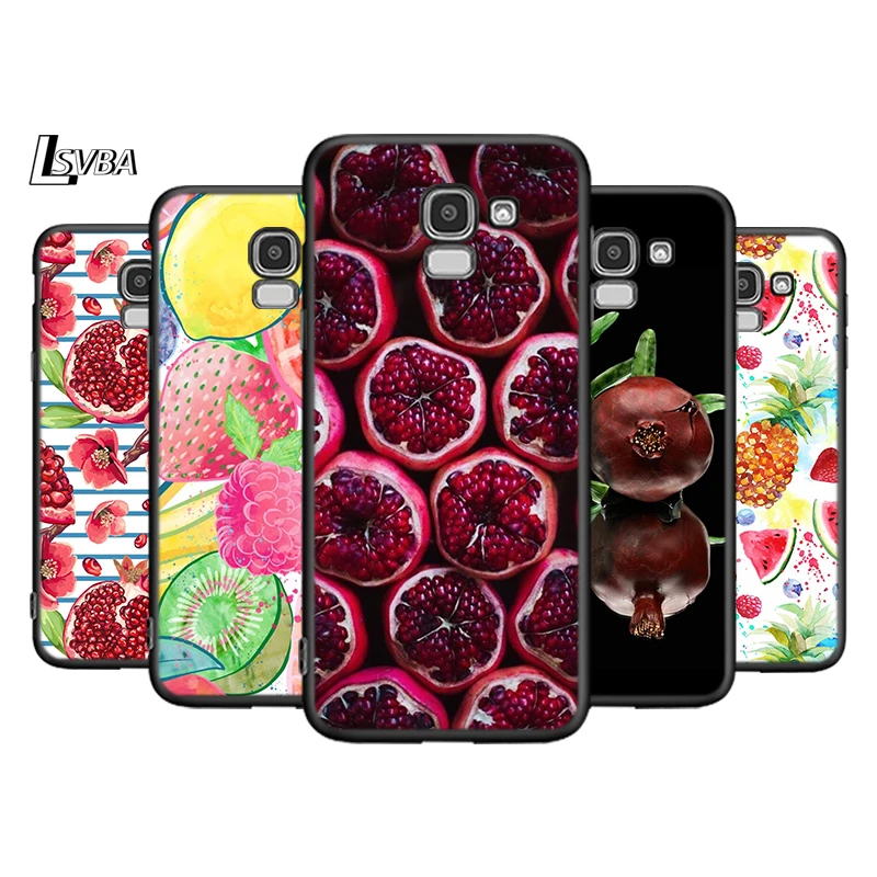 

Food Pomegranate Fruit For Samsung Galaxy J8 J7 Duo J6 J5 Prime J4 Plus J3 J2 Core 2018 2017 2016 Phone Case Cover