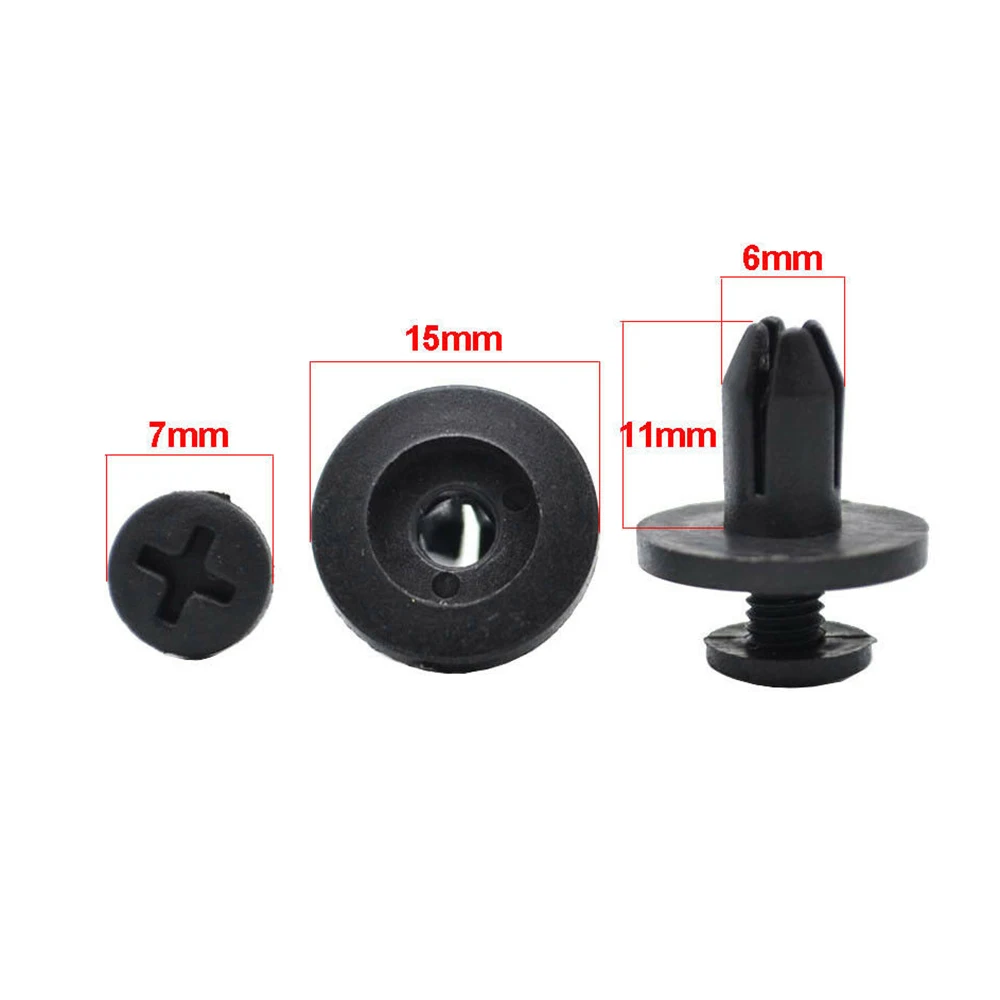 100 шт. автомобильные пластиковые заклепки для крепления болтов|Гайки и болты| |