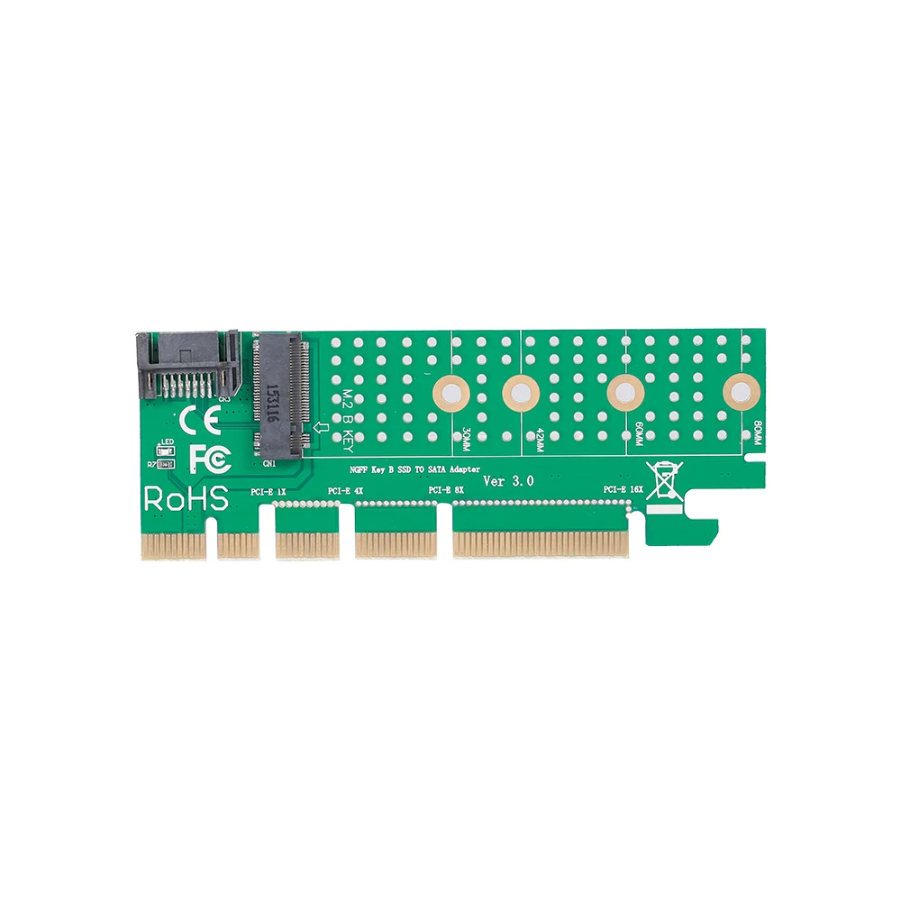 NGFF M.2 B Ключ SATA-Bus SSD для SATA3 адаптер конвертер карты PCI Express слот с радиатором SATA