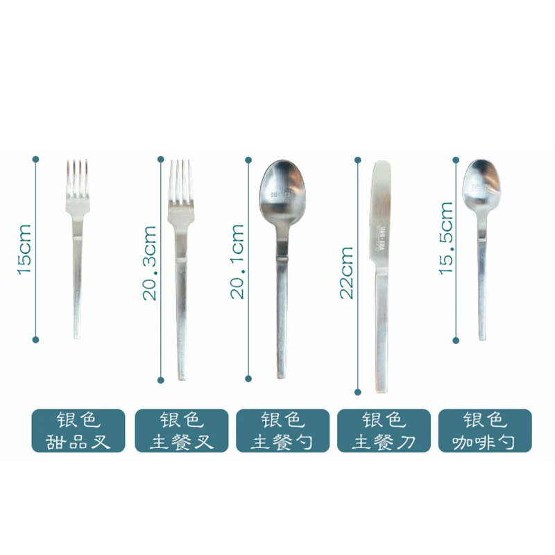 

Nordic Ins Style Cutlery Set Black White Stainless Steel Simple Creativity Knife And Fork Set Vaisselle Home Decoration Ec50cj