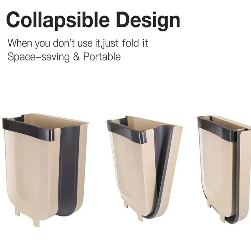 Настенное складное мусорное ведро Кухонное подвесная кухонная Складная