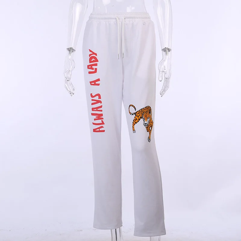

Women Tracksuit 2 Piece Set Plus Size Tiger Print Cool Lady Two Piece Set Atheleisure Tank Outfit Jogger Sweatpant Sudadera Pant