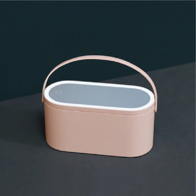 Органайзер для макияжа светодиодный светильник зеркало портативный дорожный