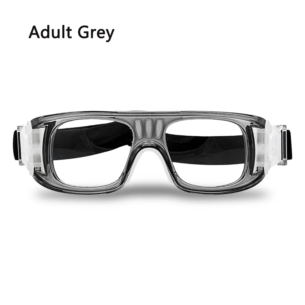 Adult Grey Профессиональные детские баскетбольные очки защитные очки детские футбольные очки Защита спортивной безопасности очки - Цвет: Adult Grey