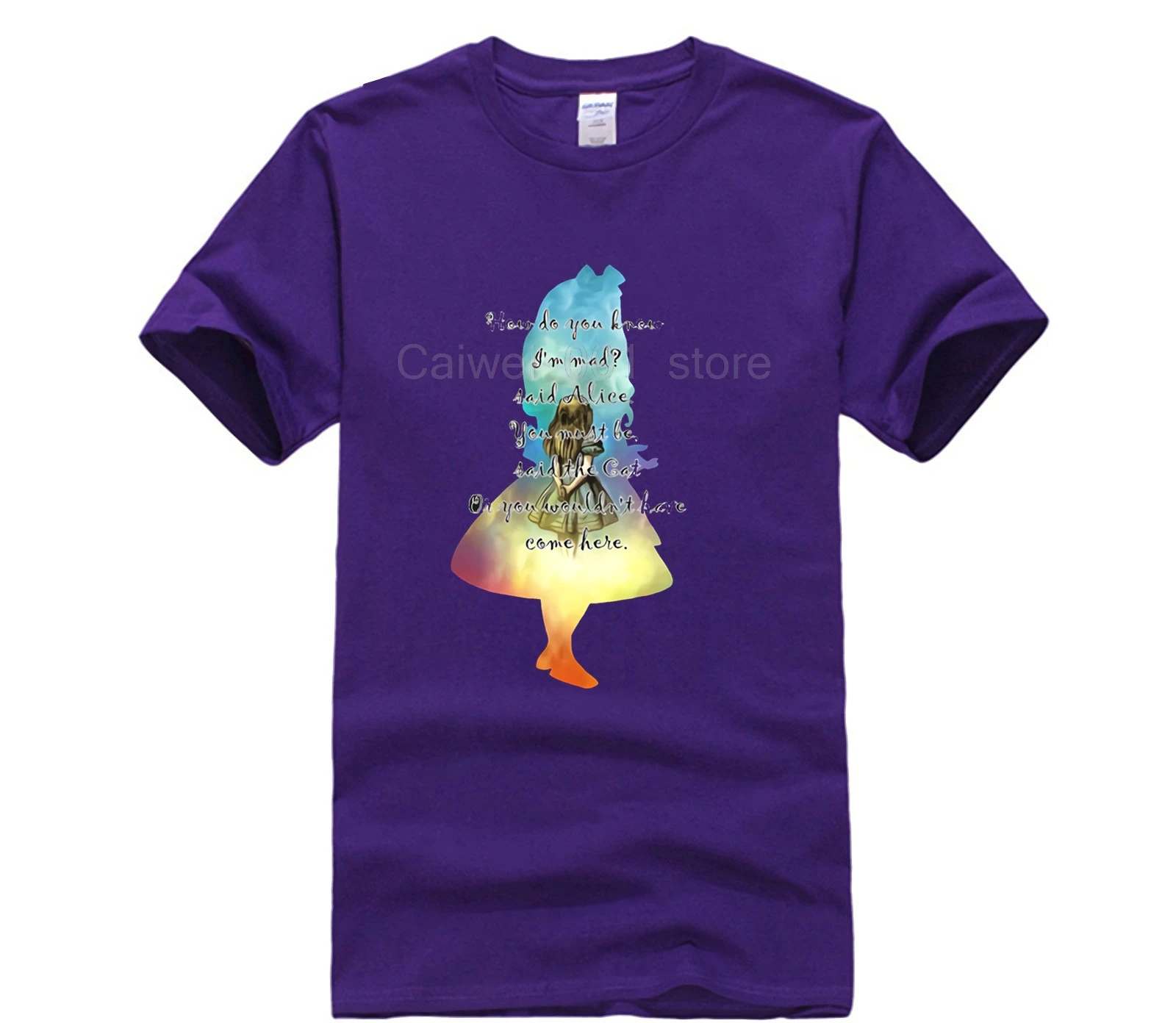 

New Summer Men's Casual Print T-Shirt Fashion New Summer top Hip Hop Gothic men Clothes 2020 Alice In Wonderland vogue T-Shirt