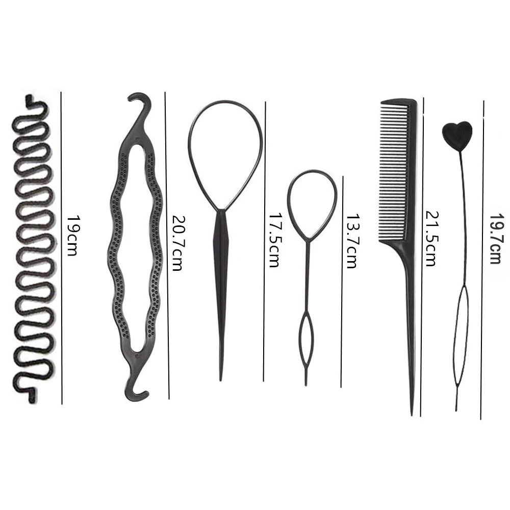 

Hair Styling Set Girl's Fashion Hair Design Tools Accessories DIY Modelling Hairdress Kit Magic Simple Fast Spiral Braid Hair