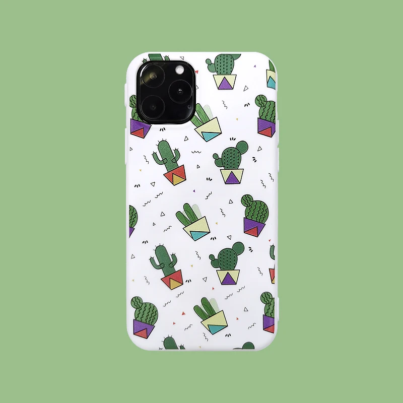 Новый милый мягкий чехол кактус для iPhone X Xs XR XsMax 8Plus 8 7Plus 7 6 6s Plus 11Pro 11ProMax 11 |