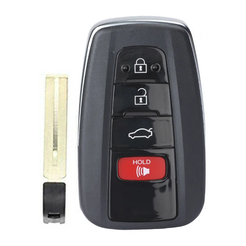 Смарт-чехол KEYECU для автомобильного ключа с 2/2018 кнопками брелок Toyota C-HR RAV4 Prius Avalon