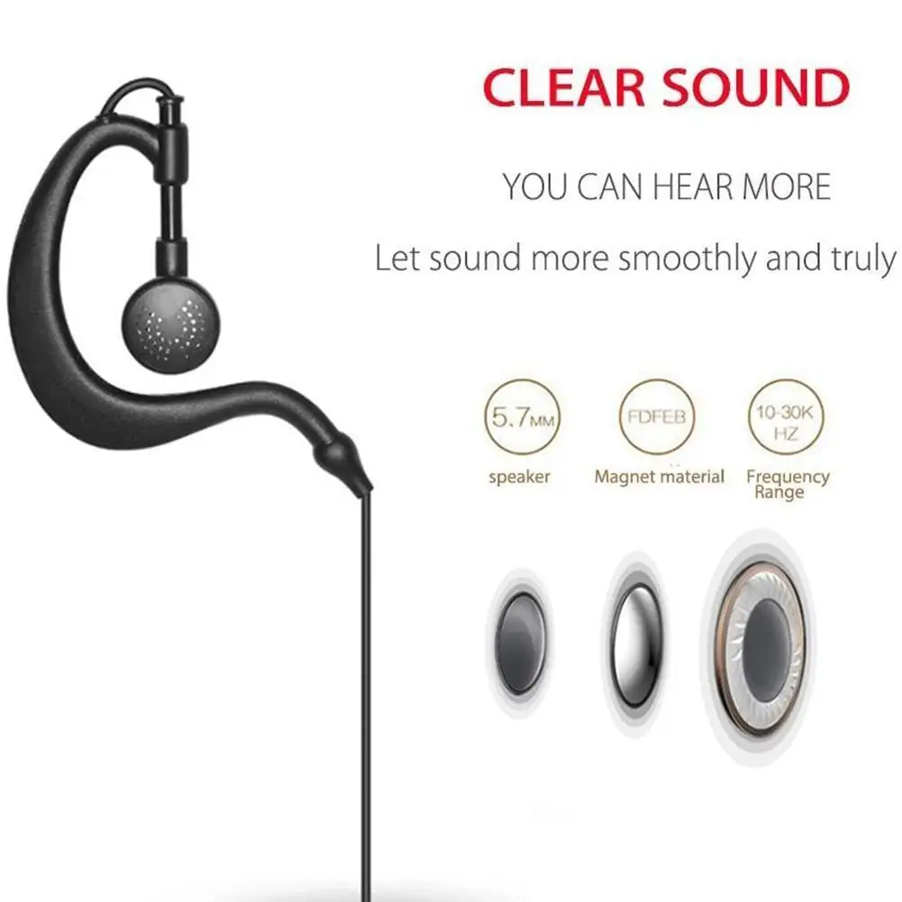 

Walkie Talkie Headset Earpiece Earphone With Mic For Radio BF-888s Headset Earpiece Mic Series UV-5R Baofeng J3Z2