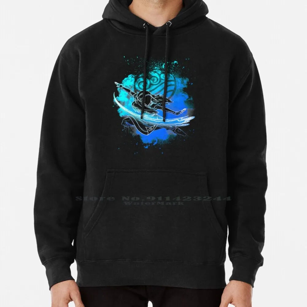 

Толстовка с капюшоном Soul Of The Waterbender Sister, свитер 6xl, хлопок, Aang The Last Airbender Zuko Toph Korra, модный мультяшный аниме ТВ цвета