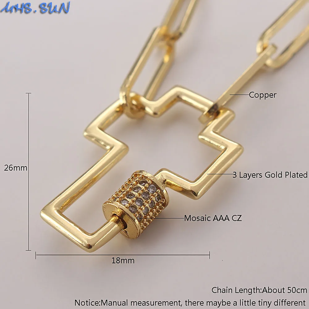 MHS.SUN Винтажный дизайн Мозаичные подвески из циркона, массивное ожерелье моды AAA CZ, шармы для женщин/девочек, различные украшения.
