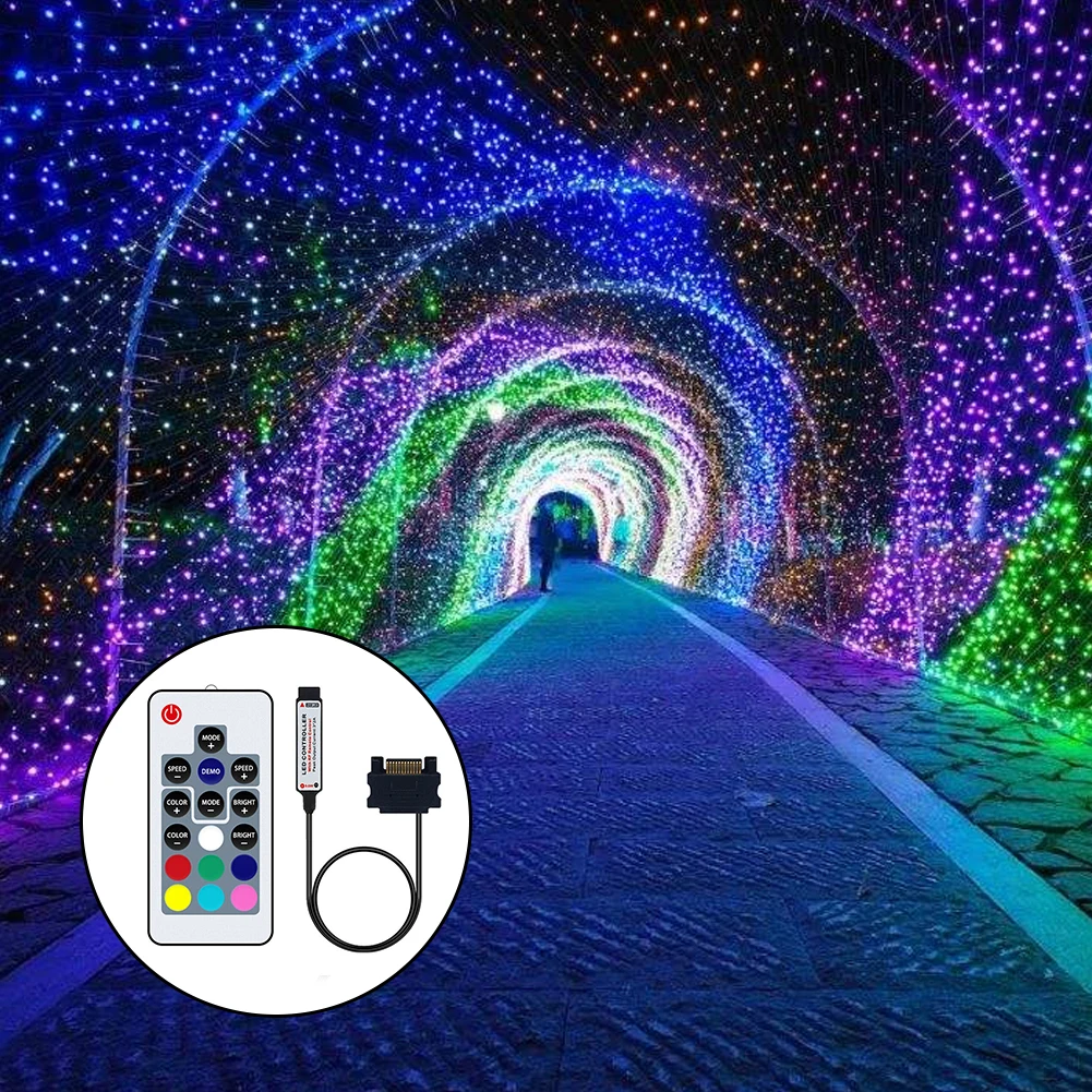 DC12V 17 клавиш вечерние мини Диммер дистанционное управление RGB Лер SATA интерфейс