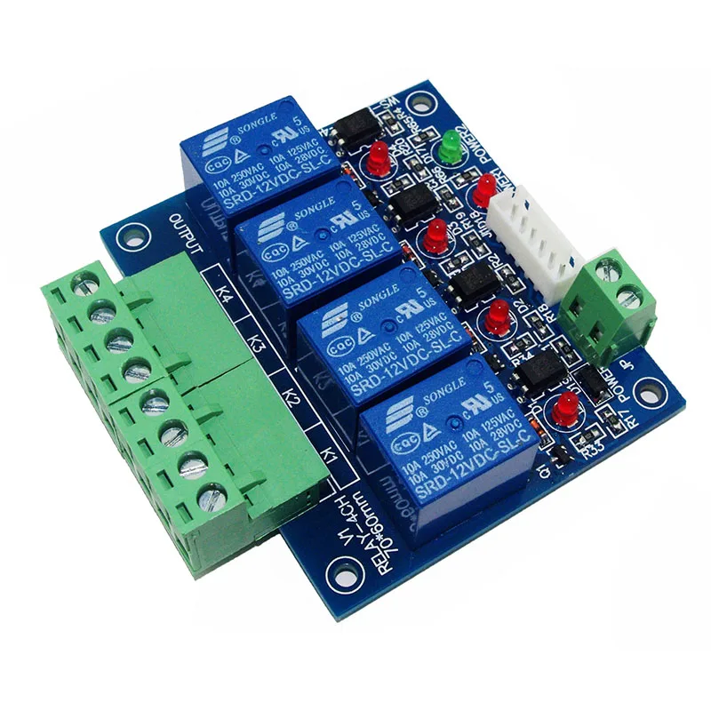 Led 4CH dmx512 декодер DC12V реле основная плата и контроллер переключателя DMX-RELAY-4