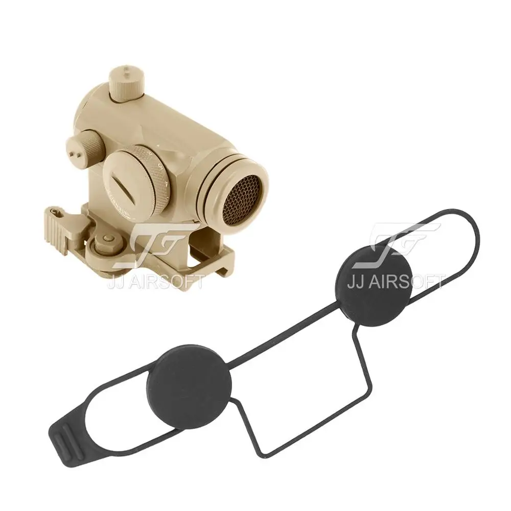 JJ Airsoft Micro 1x24 красная точка с креплением QD и Killflash / Kill Flash (черный/коричневый)|red dot|jj