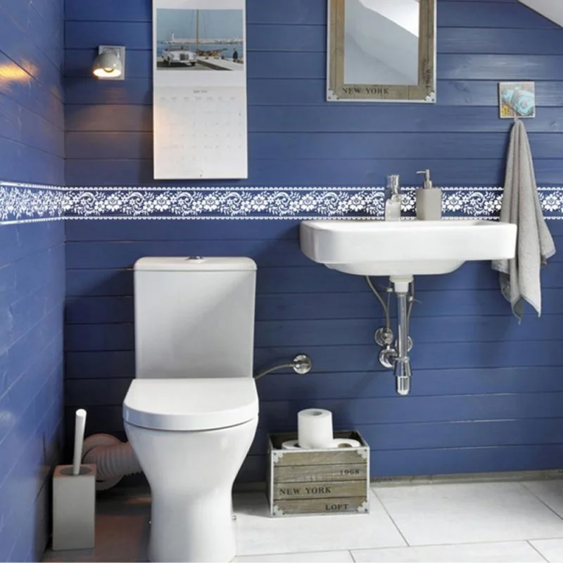 Кружевные цветочные наклейки на талию ПВХ водонепроницаемый клей для окна