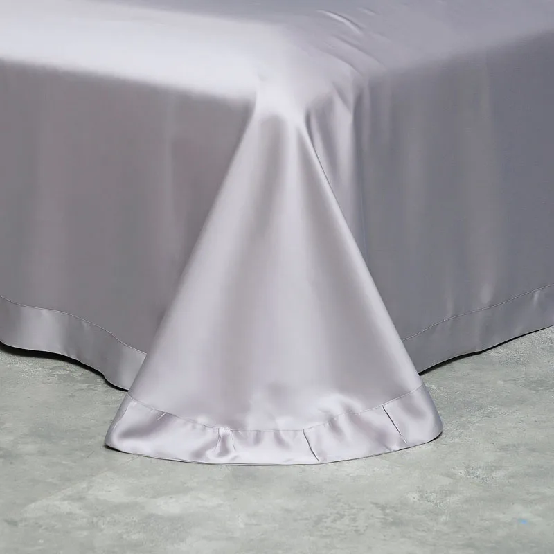 Серый набор постельных принадлежностей с принтом тенсель пододеяльник простыня