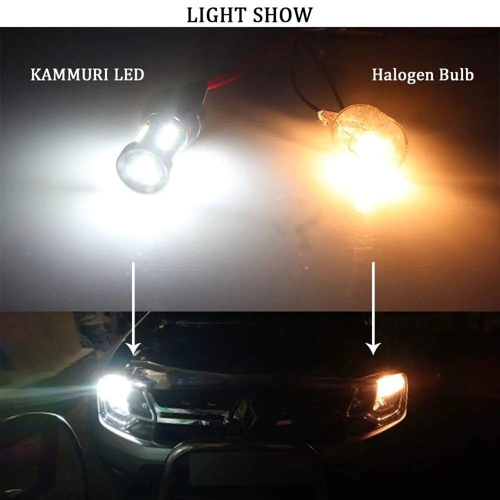 

BMTxms 2Pcs Canbus White T20 7440 W21W WY21W 7443 SRCK W21/5W Car LED Bulb Light Turn Signal Brake Reverse Tail Auto Lamp