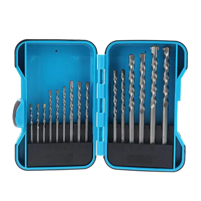 

15pcs Stone Masonry Drills Bit Set Stone Brick Concrete Milling Power Construction Drill W0YF