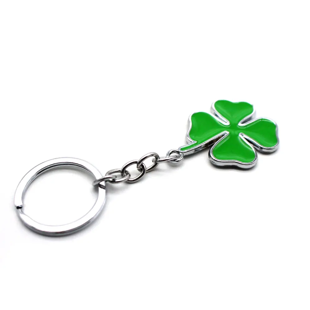 DSYCAR 1 шт. модный четырехлистный клевер автомобильный брелок с металлическим