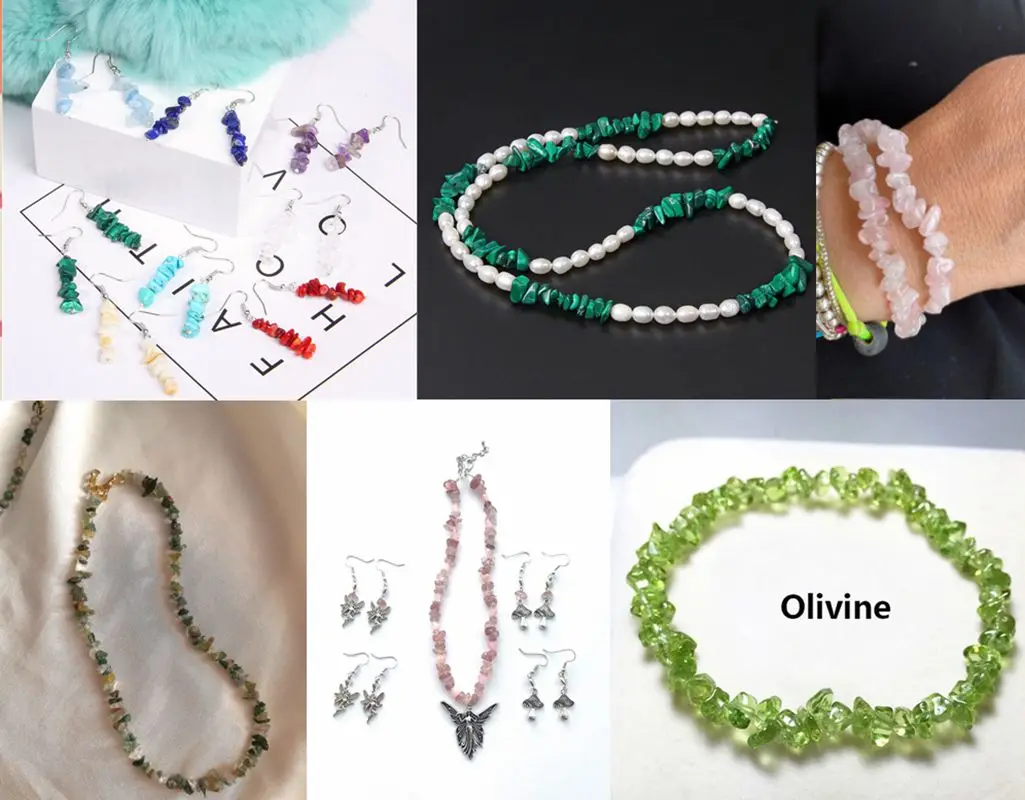 Белые кристаллические кварцевые чипы бусины 3-5 мм опал Howlite гравий каменные для