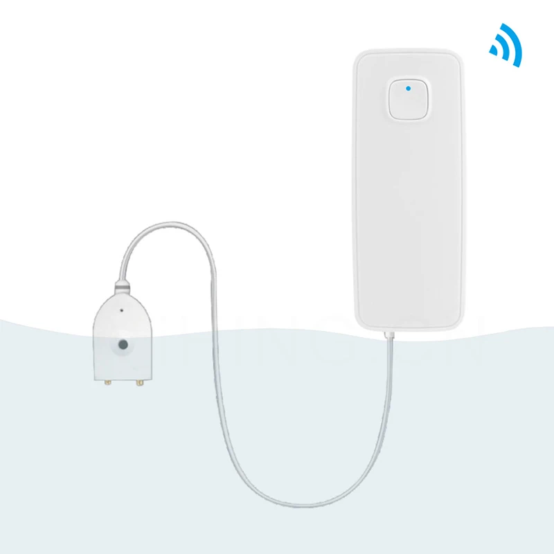 Смарт датчик утечки воды детектор с оповещением об обнаружении перелива и