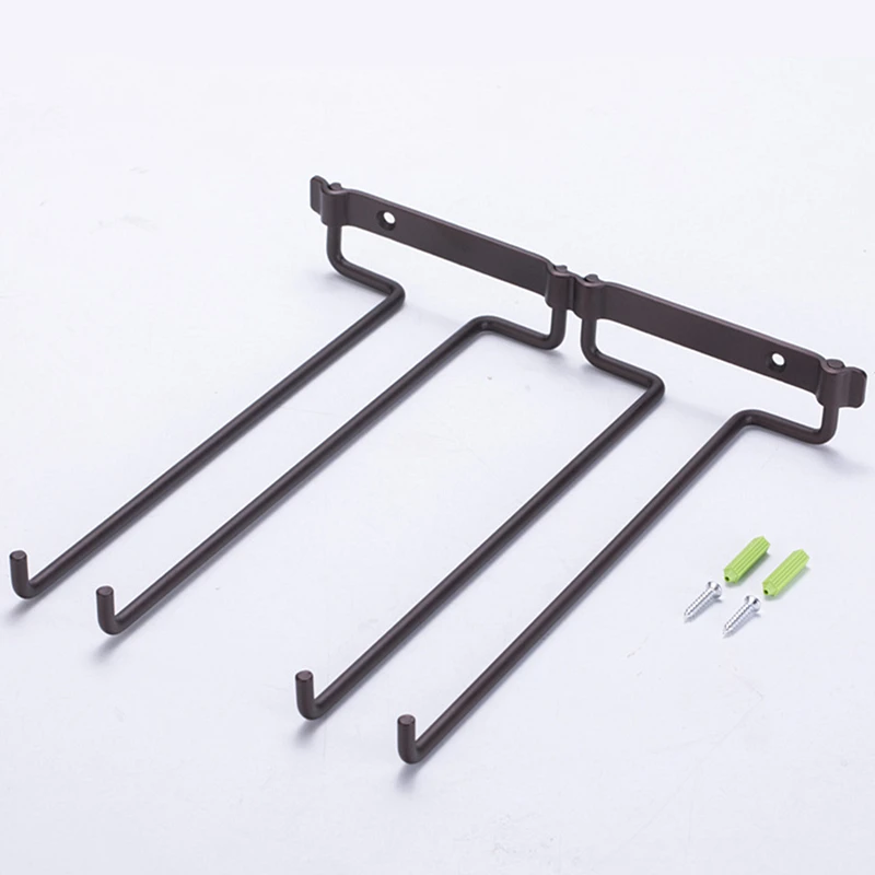 1 шт. креативный настенный кухонный двухрядный держатель для Винных Бокалов