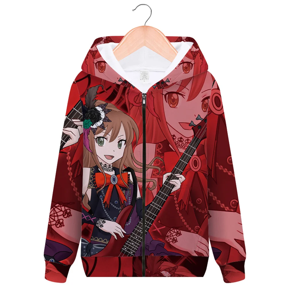 

Anime LoveLive! School Idol Project Hoodies Women's Zip 3D Print Streetwear Casual Sweatshirts Girl Hiphop Jacket Hooded Coat