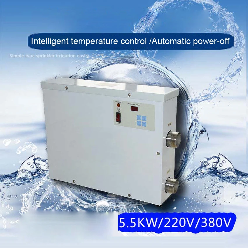 5.5KW Электрический спа-нагреватель для бассейна и спа-ванны подогреватель воды в ванной термостат аксессуары для бассейна 220 В/380 В