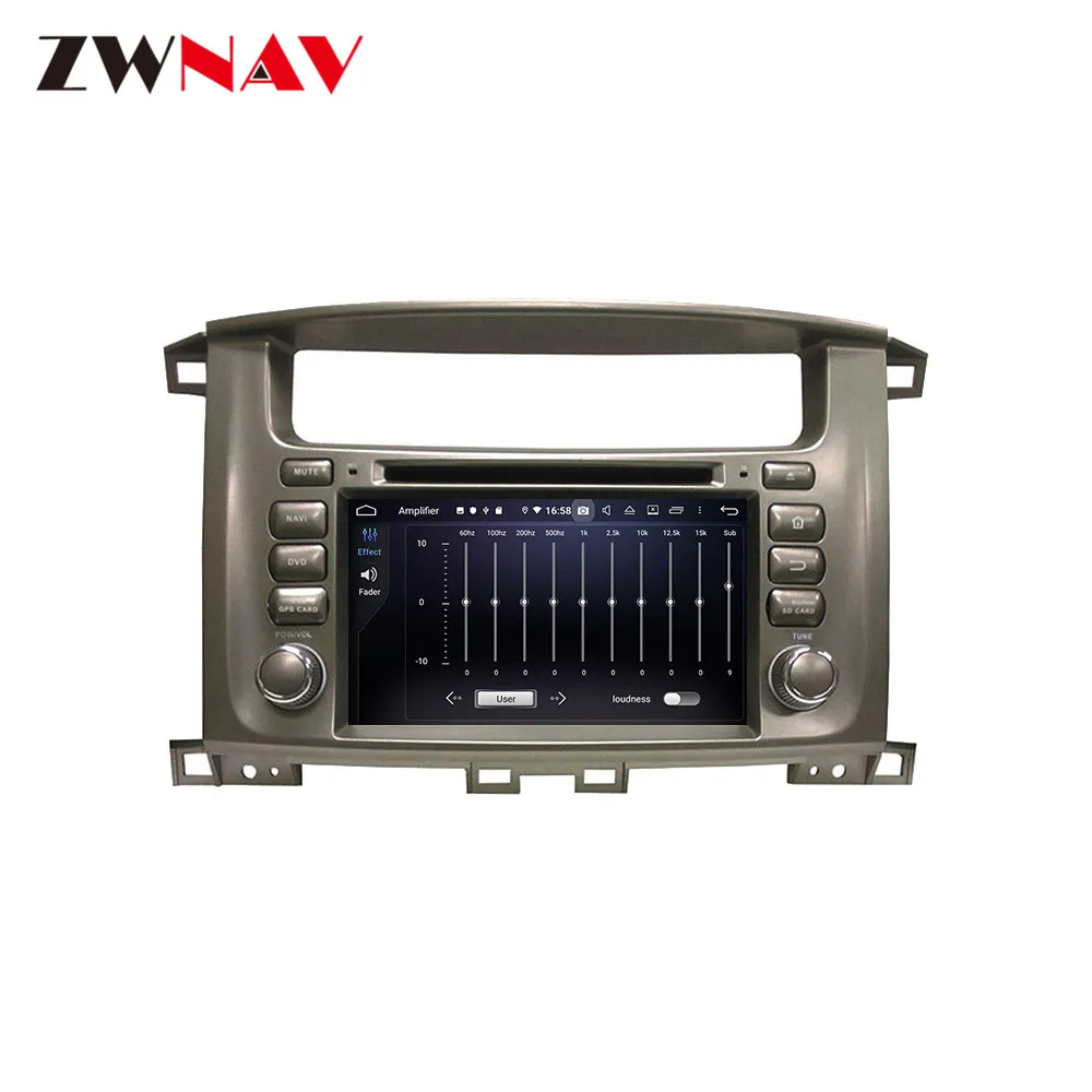 Android 10 IPS экран PX6 DSP для TOYOTA LAND CRUISER 100 1998 1999-2007 автомобильный DVD-плеер GPS