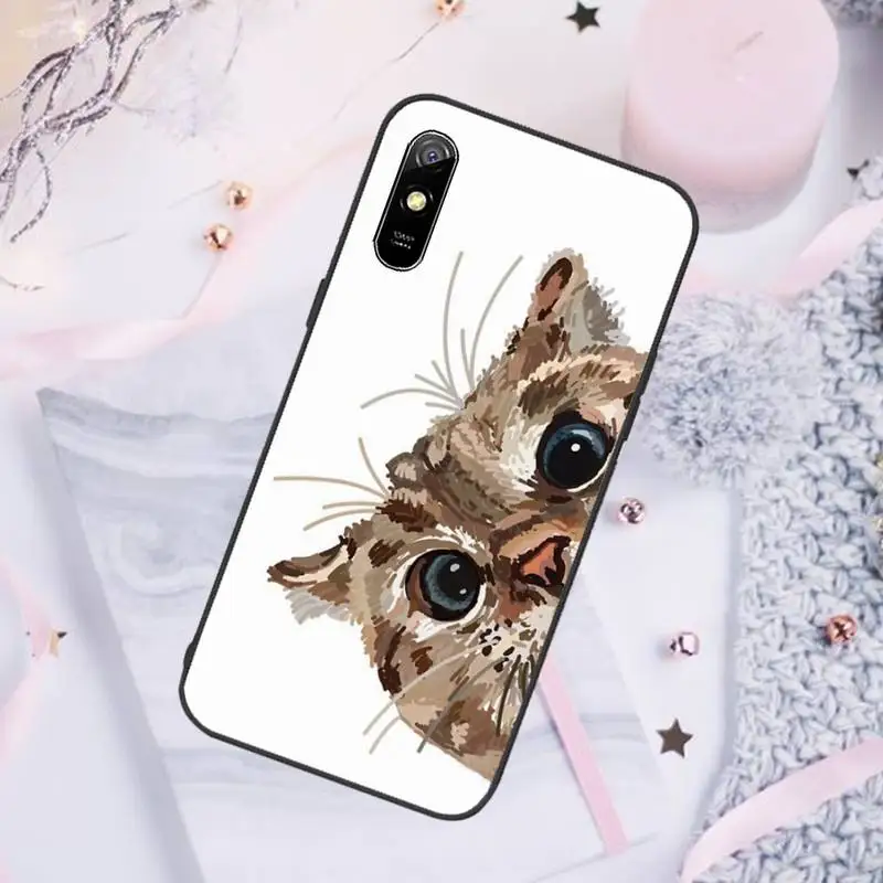 

cat animal cute Phone Case For Xiaomi Redmi note 7 8 9 pro 8T 9A 9S Mi Note 10 Lite pro