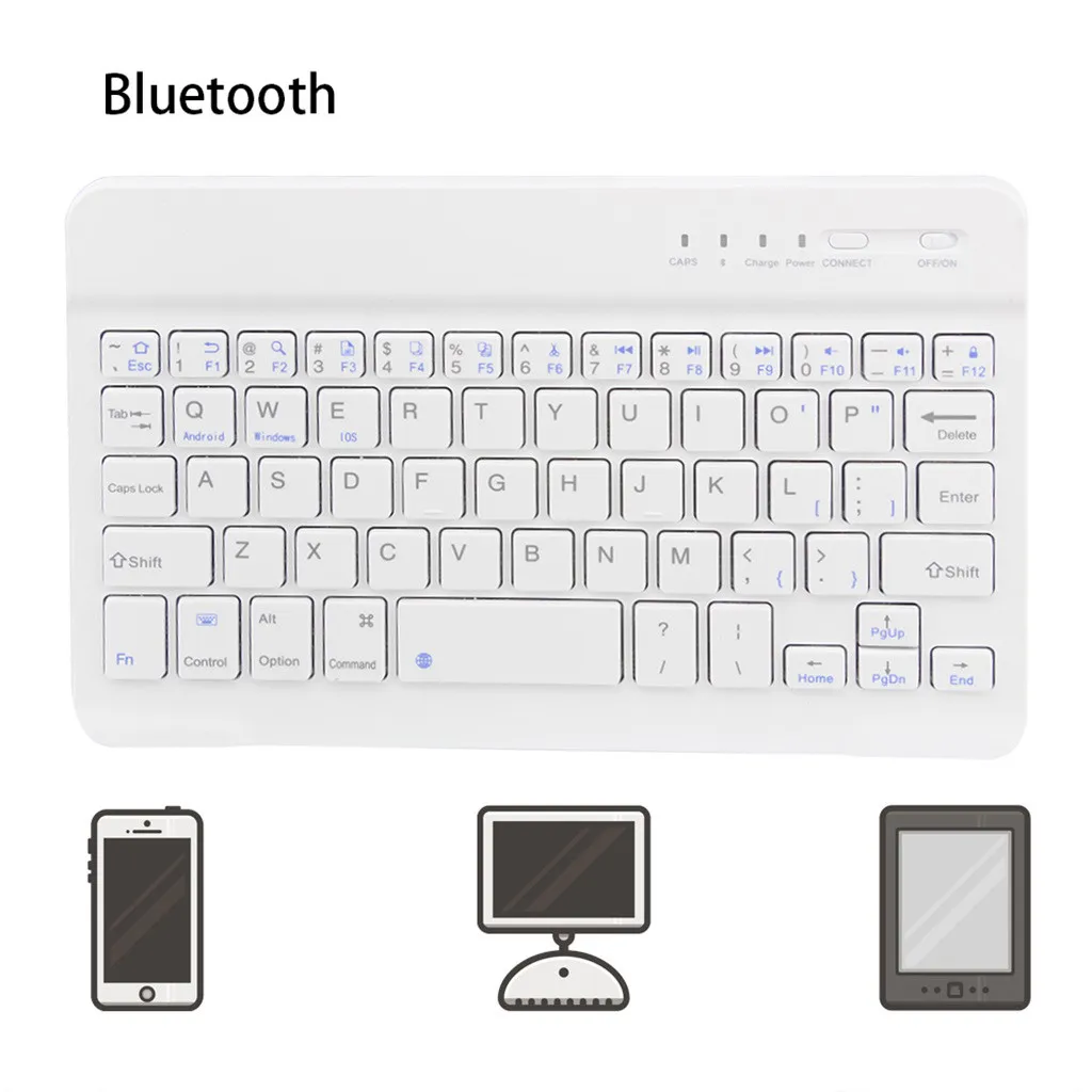 1x2019 тонкая беспроводная Bluetooth клавиатура для iMac iPad Android телефон ноутбук планшет