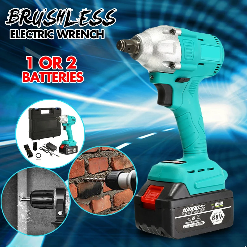 Шуруповерт ударный аккумуляторный 10000 мАч 88 в|Электрические ключи| |