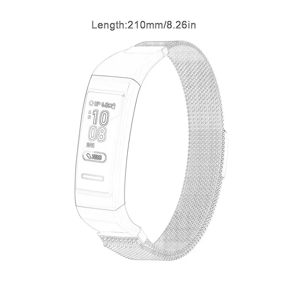 

Magnetic Metal Wrist Strap Band For Huawei 3/3 Pro Wristband Milanese Stainless Steel Replacement