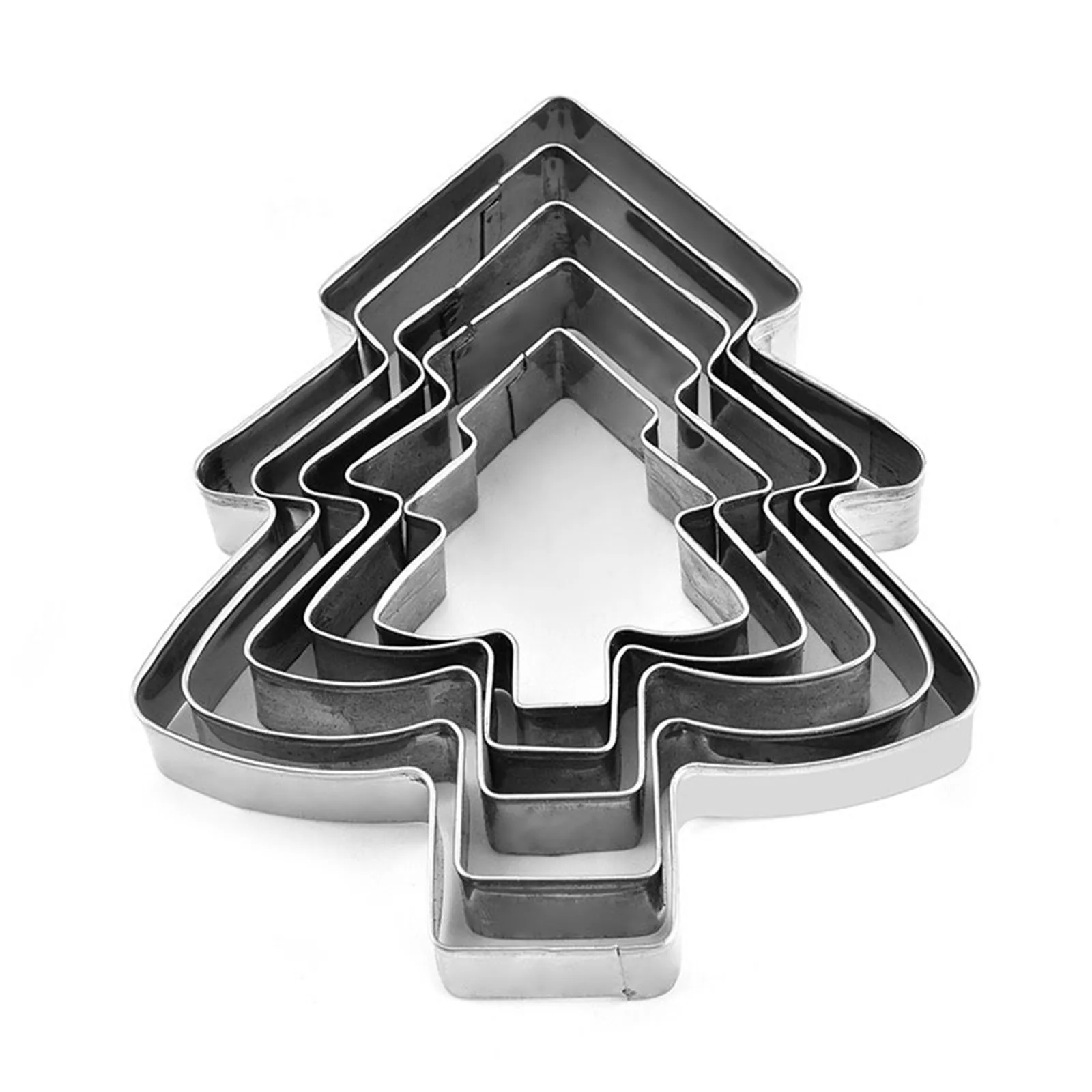 Christmas Cookie Cutter Tools Stainless Steel Gingerbread Men Shaped Holiday Biscuit Mold Kitchen Cake Decorating Tool L |