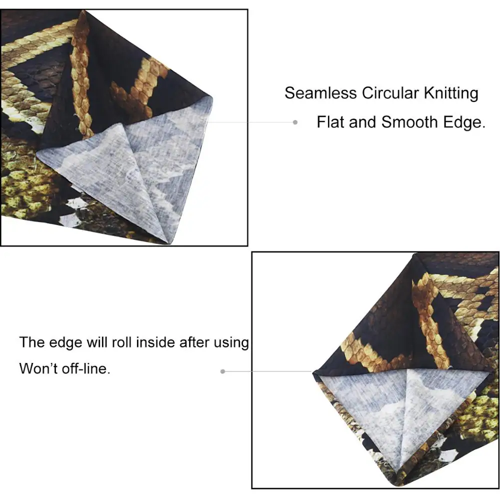 Крутой питон шаблон Спортивная бандана Cheveux для мужчин на открытом воздухе езда