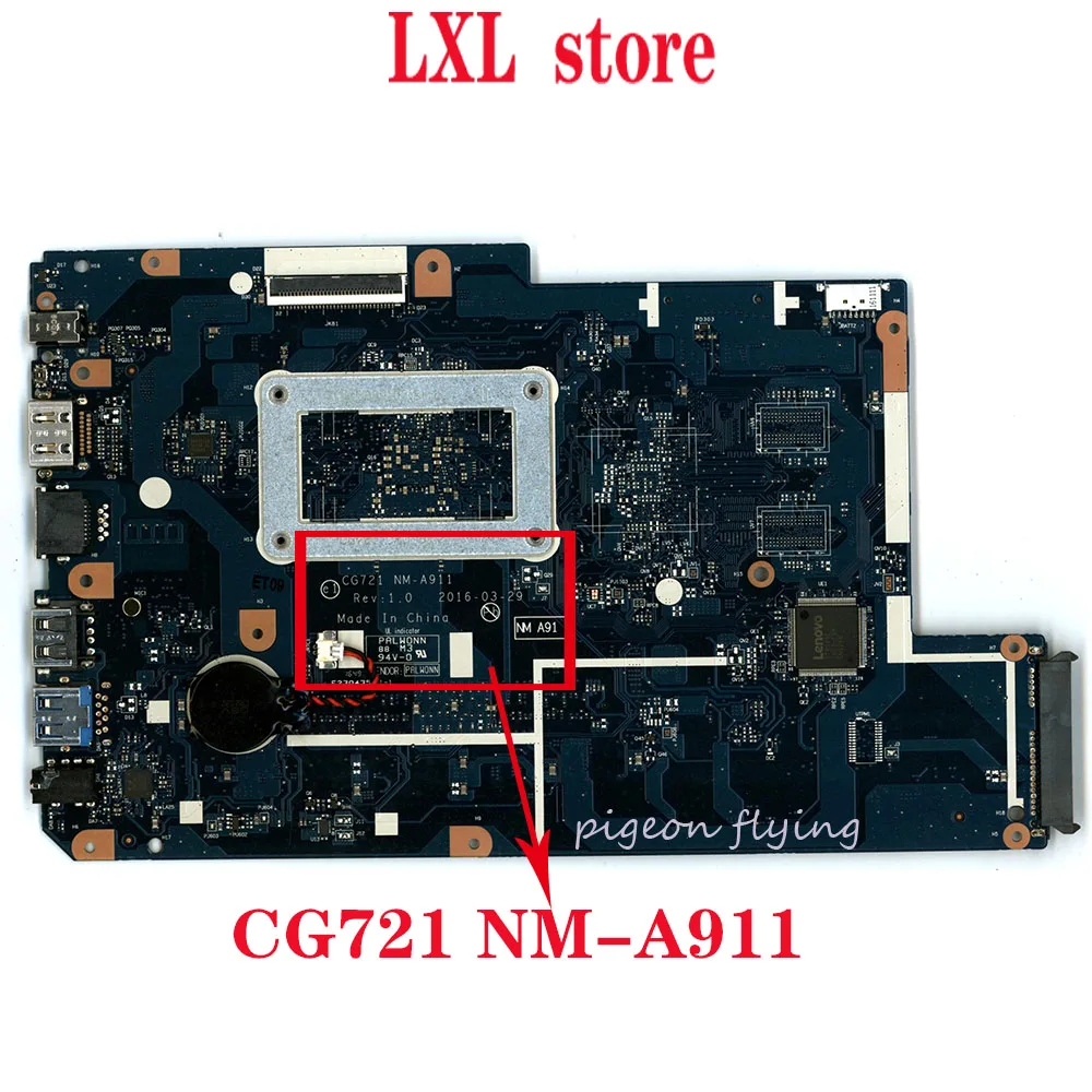 CG721 NM-A911 110-17 ACL материнская плата для Lenovo ideapad Материнская ноутбука UMA Процессор: