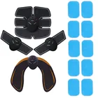 6 режимов электрический стимулятор мышц EMS Беспроводной ягодицы тренажер для бедер пресса ABS стимулятор Фитнес тела, массажер для похудения