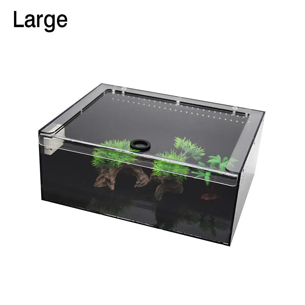 

Breeding Box Clear Reptile Breeding Case Small Large Acrylic Terrarium For Spider Chilopod