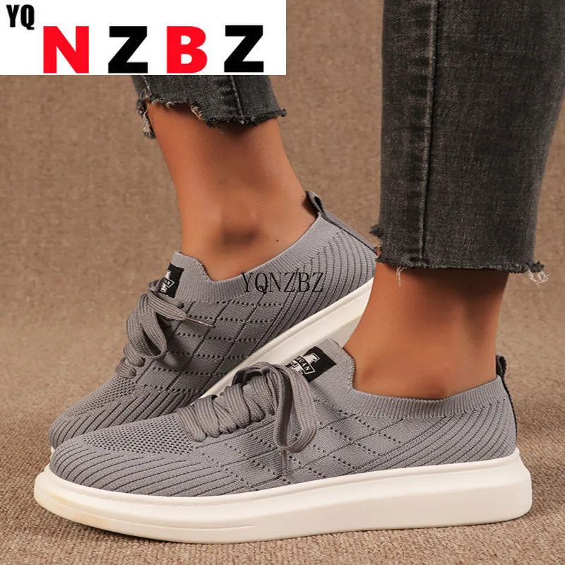 

2022 New Spring Autumn Women Flats Sports Sneakers Mesh Breathable Casual Running Shoes Fashion Cozy Designer