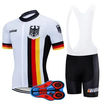 2022 team germany cycling clothing 9d set mtb uniform bicycle clothes quick dry bike jersey mens bib shorts suit