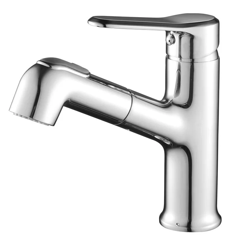 

New 3 Mode Mixer Tap Basin Faucet Kitchen Faucet Cold & Hot Pull Out Bathroom Basin Sink Faucet Rinser Gargle Sprayer Brushing