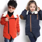 Детская стеганая куртка на утином пуху, теплая верхняя одежда для мальчиков, 2019