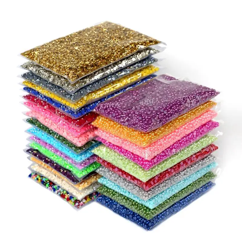 Оптовая продажа, имитация жемчуга 2-10 мм, цвета слоновой кости, белый, AB, разноцветные полукруглые бусины с плоским основанием, блестки из АБС-пластика для творчества и ногтевого дизайна