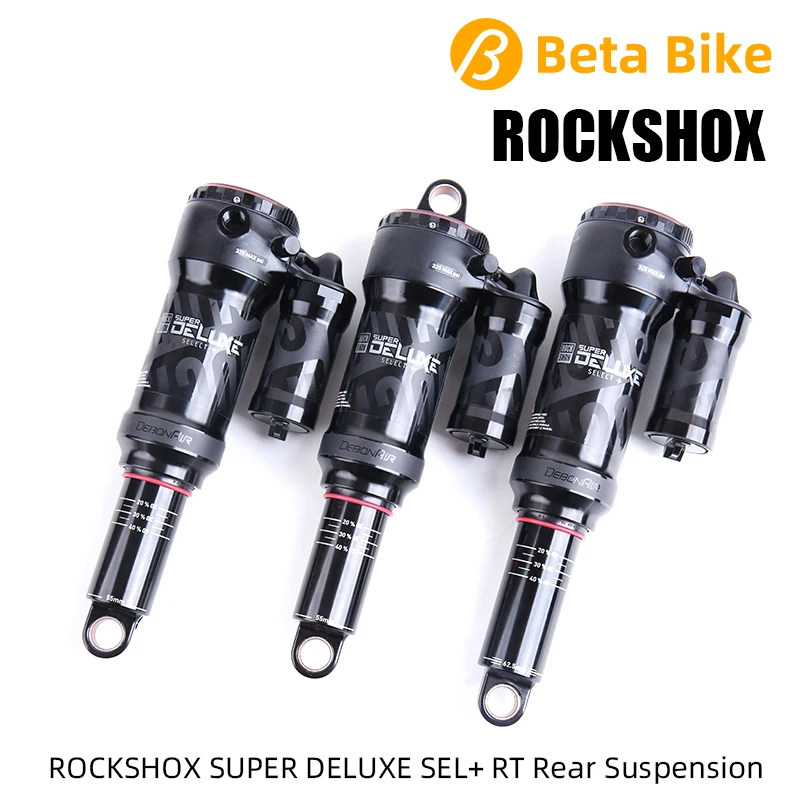 

SRAM ROCKSHOX Super Deluxe Select+ SDLX SEL+ RT Rear Suspension Shock 185/205/210 x 55/62.5 TS SS DB 1/2/3 MTB Bike Bicycle