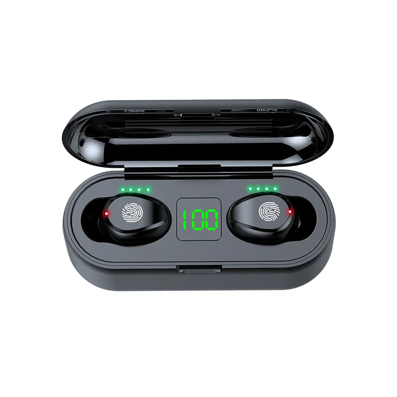 F9 TWS Bluetooth 5.0 Earphone Wireless Headphone Stereo Min Headset Sport Earbuds Microphone With Charging Box For Smart Phone |