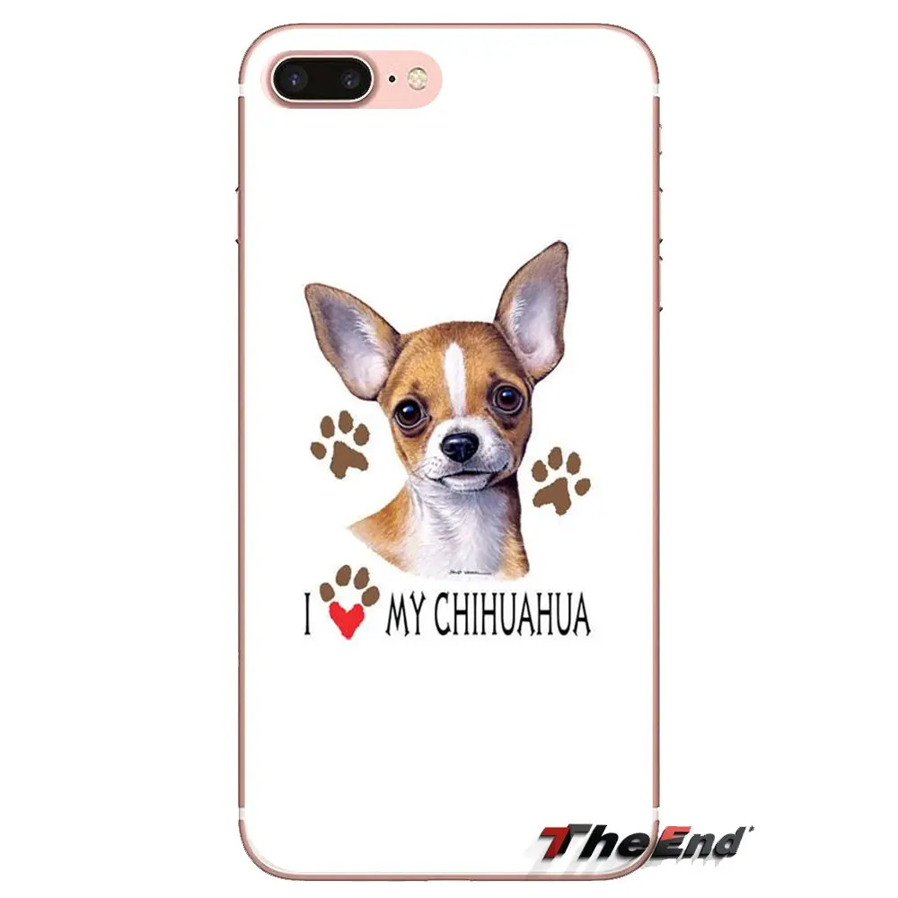 Дизайн I Love My собака породы Чихуахуа Мопс корпус для samsung Galaxy S2 S3 S4 S5 MINI S6 S7 edge S8 S9 Plus