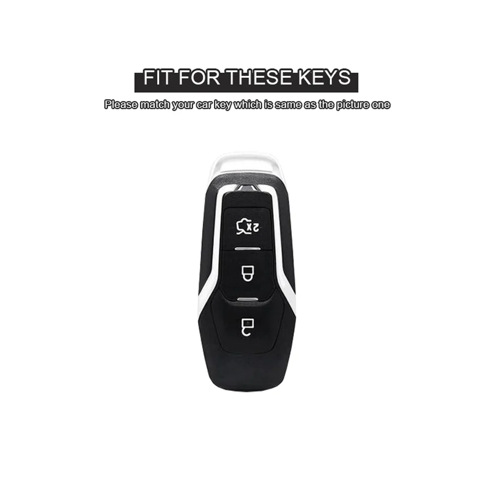 Автомобильный смарт-брелок из натуральной кожи чехол для брелка с ключом Ford Fusion