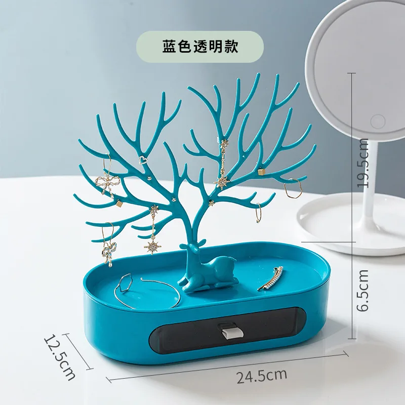 

W&G Deer Creative Jewelry Stand Antler Tree Earring Display Stand Earrings Necklace Jewelry Storage Jewelry Organizing Hanger