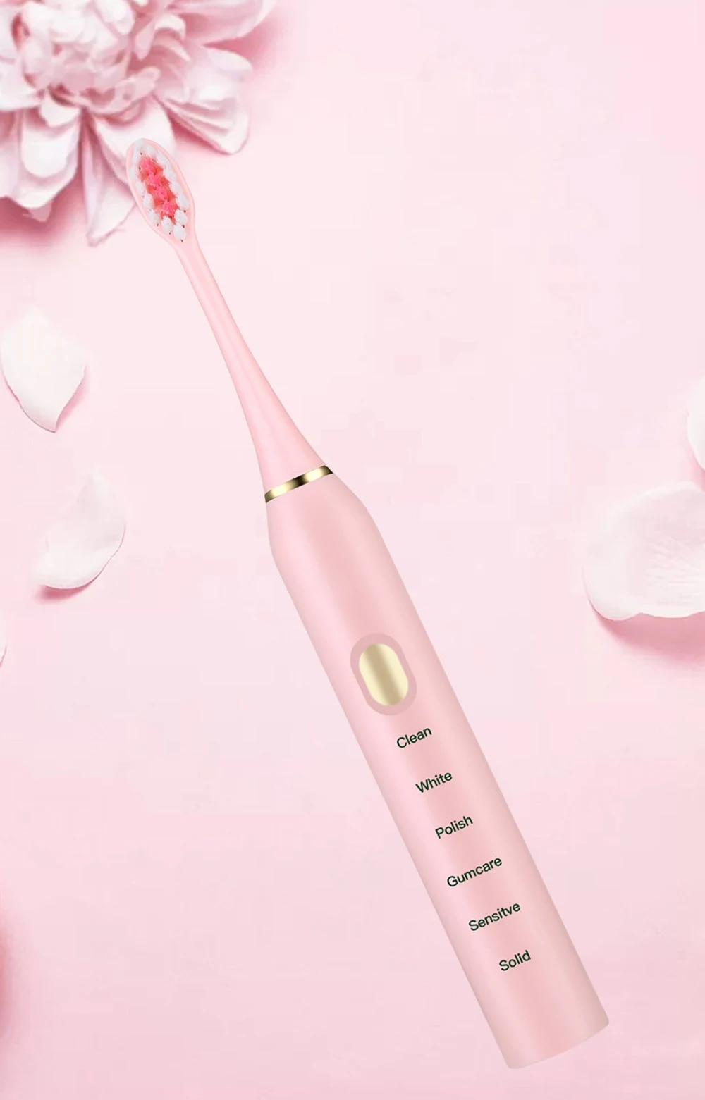 

2021 New 6-Speed Electric Toothbrush Adult Portable Household USB Rechargeable Sonic Toothbrush Irrigator Superfine Soft Hair