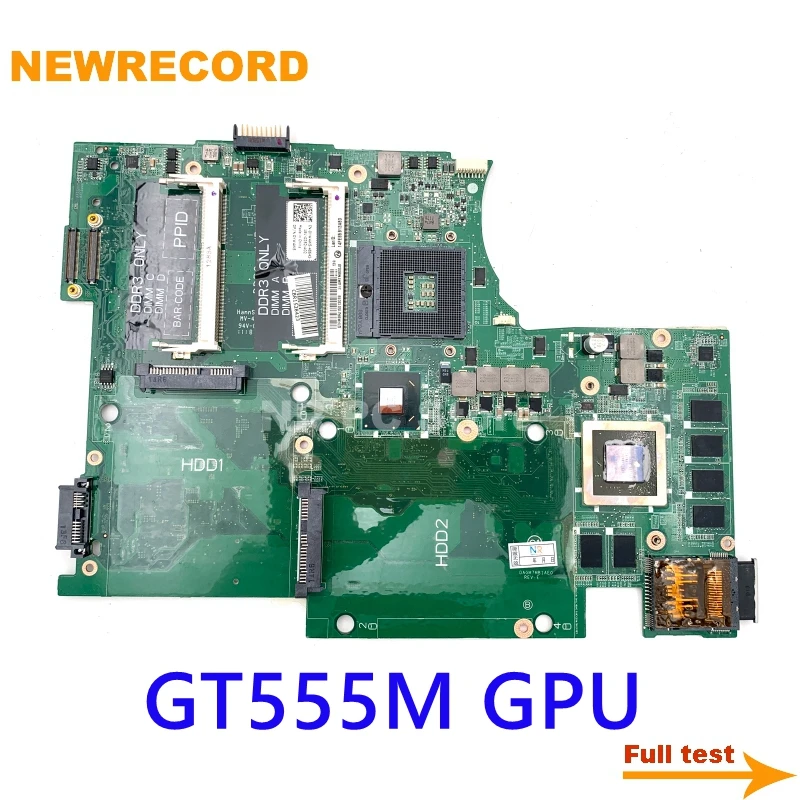 For Dell XPS L702X L701X Laptop Motherboard DAGM7MB1AE1 CN-0YW4W5 0YW4W5 HM67 GT555M GPU Main Board Full Test